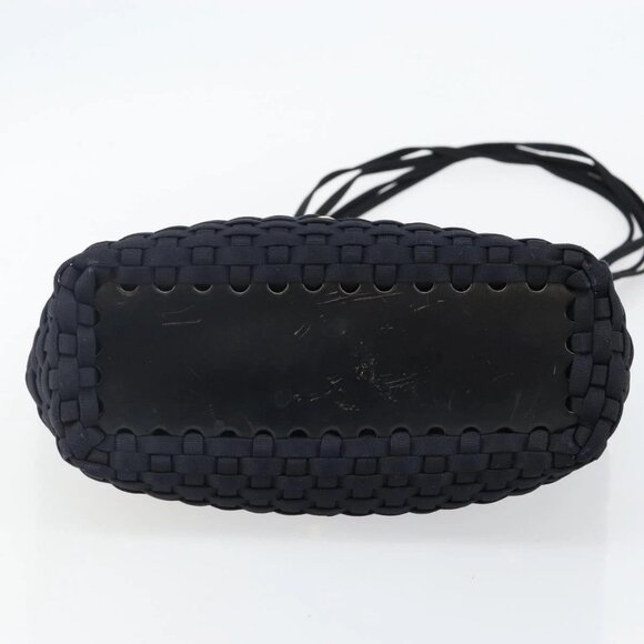 Salvatore Ferragamo Vala Shoulder Bag Nylon Black Gold Auth bs29122 - Picture 5 of 15